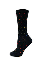 Ladies Cotton Rainbow Dots Sock