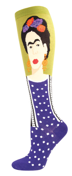 Ladies Frida Kahlo Knee High Sock