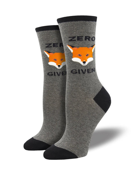 Ladies Zero Fox Given Sock
