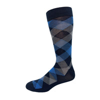 Mens Bamboo Plaid Sock