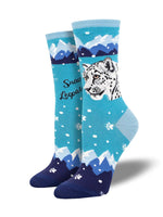 Ladies Endangered Species Snow Leopard Sock