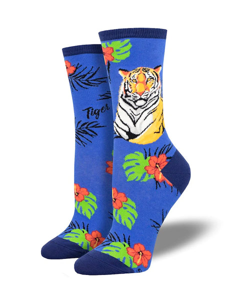 Ladies Endangered Species Tiger Sock