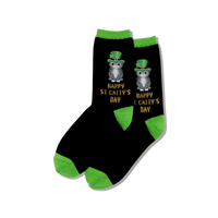 Ladies Happy Saint Catty's Day Sock